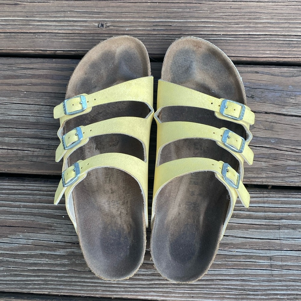 Florida Fresh Vegan Birko-Flo Brushed Vanilla Birkenstock Sandals